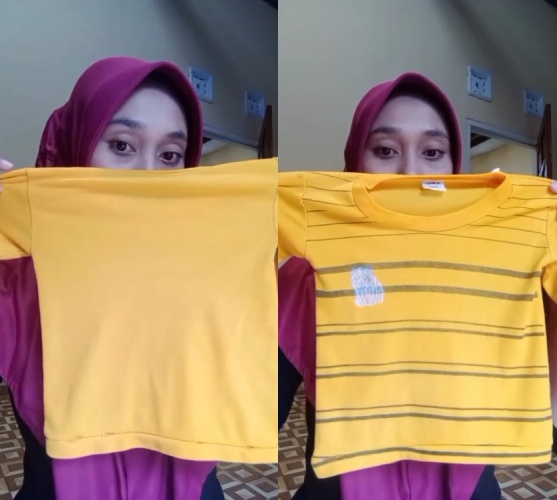 noda bintik hitam di baju anak © TikTok