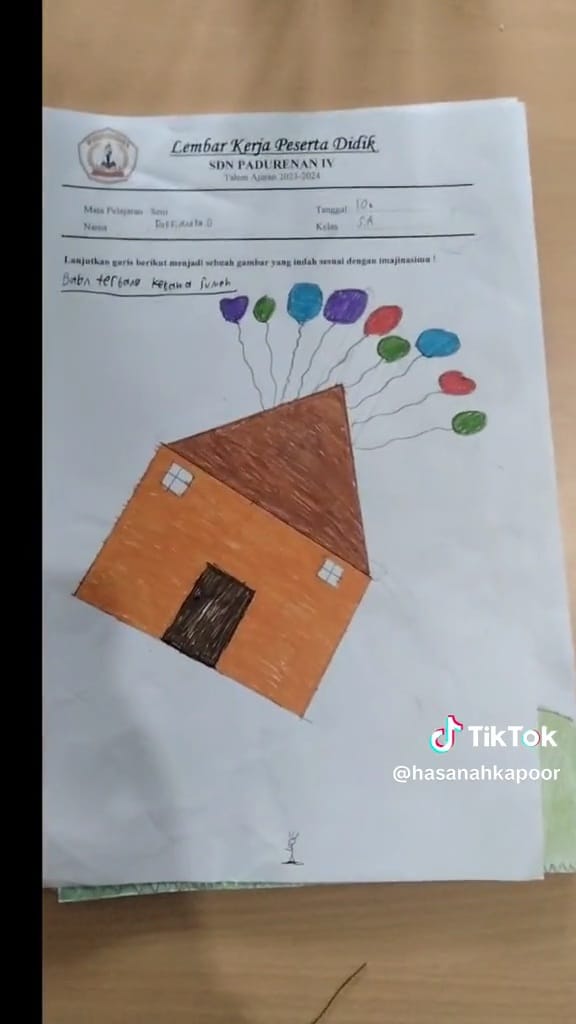 Gambar murid 5 SD di luar nurul © TikTok Gambar murid 5 SD di luar nurul © TikTok