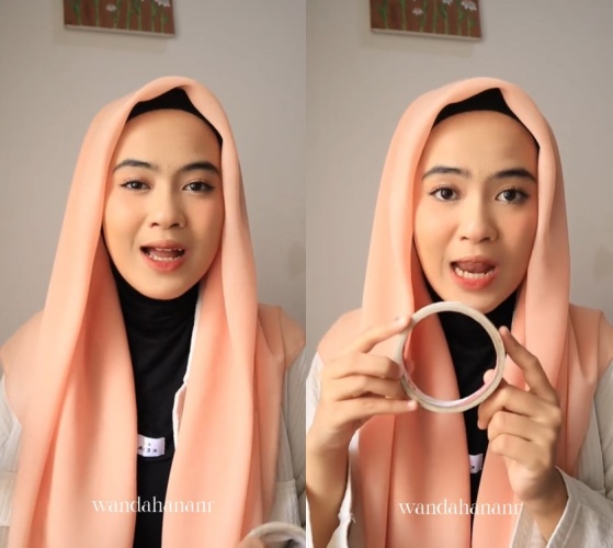 Antimeleyot tanpa hairspray, ini trik bikin hijab tegak paripurna pakai 1 jenis alat perekat