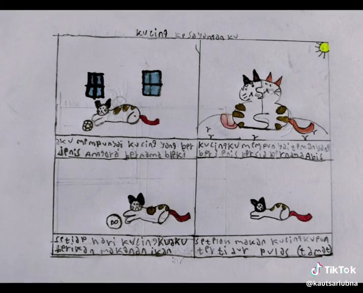 Disuruh bikin cerita bergambar © TikTok Disuruh bikin cerita bergambar © TikTok