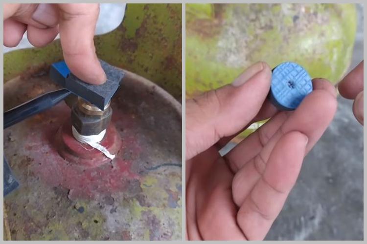 Bukan ditambal karet atau benang jahit, ini trik mengatasi tabung gas bocor pakai 1 jenis sampah