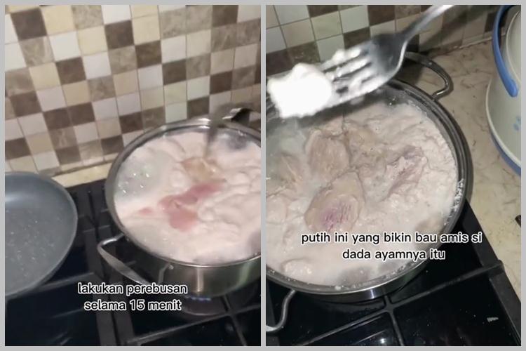 Tanpa bahan tambahan apapun, ini trik merebus ayam agar hasilnya empuk dan bebas bau amis
