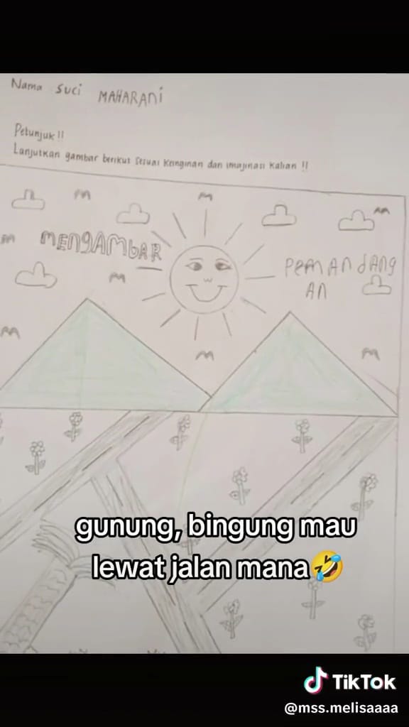 Gambar murid 3 sd bikin gagal paham © TikTok
