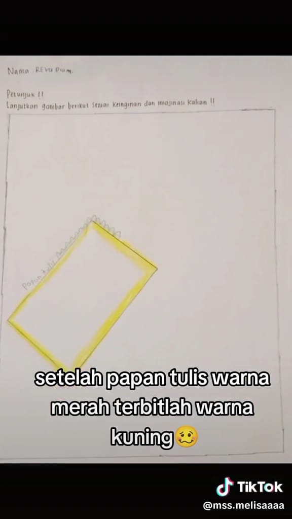 Gambar murid 3 sd bikin gagal paham © TikTok