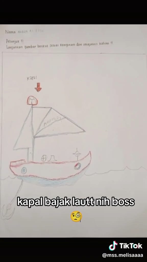 Gambar murid 3 sd bikin gagal paham © TikTok