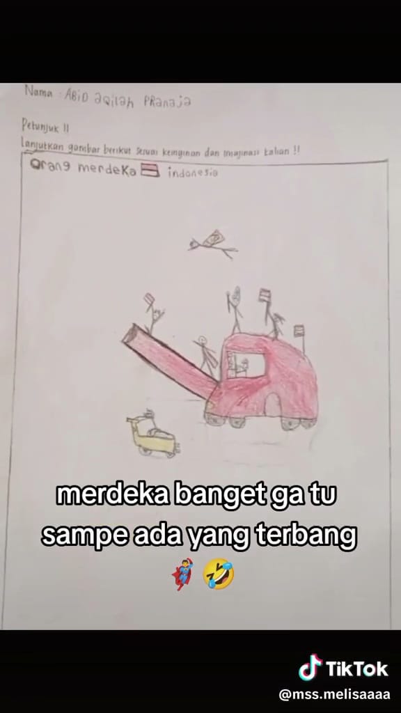 Gambar murid 3 sd bikin gagal paham © TikTok