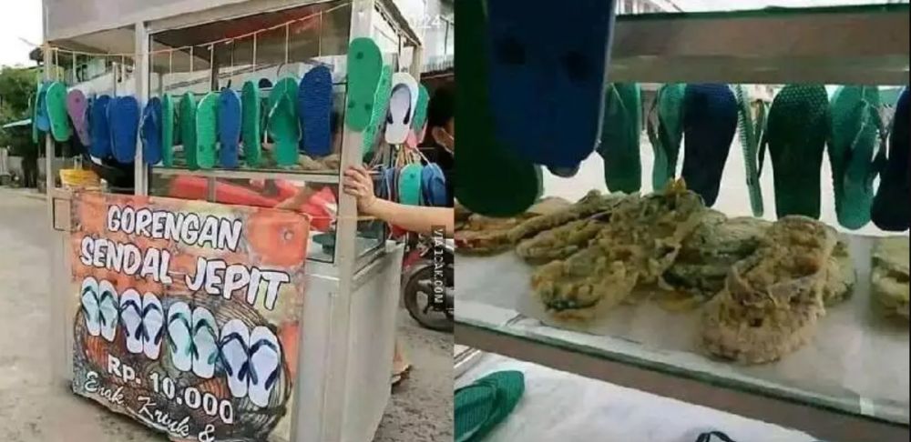 Potret kocak desain nyeleneh sandal Berbagai sumber Potret kocak desain nyeleneh sandal Berbagai sumber