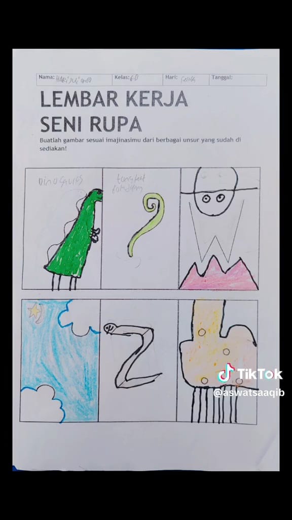 Gambar murid nggak habis fikri © TikTok Gambar murid nggak habis fikri © TikTok