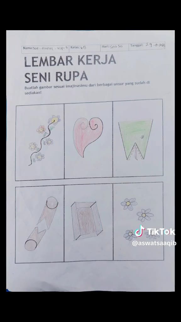 Gambar murid nggak habis fikri © TikTok Gambar murid nggak habis fikri © TikTok