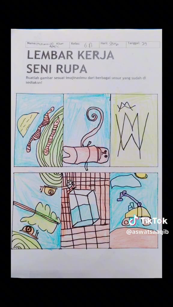 Gambar murid nggak habis fikri © TikTok Gambar murid nggak habis fikri © TikTok