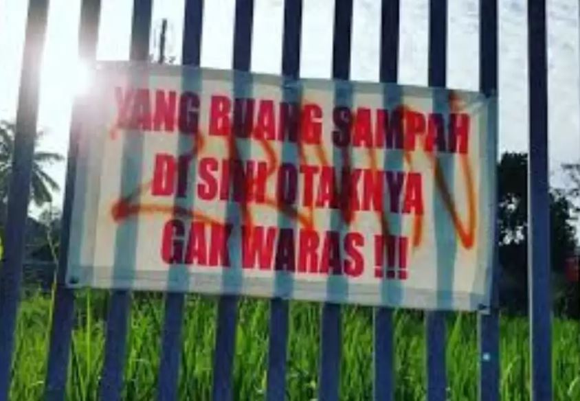 Potret kocak imbauan di tempat sampah Berbagai sumber