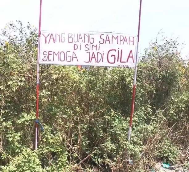 Potret kocak imbauan di tempat sampah Berbagai sumber