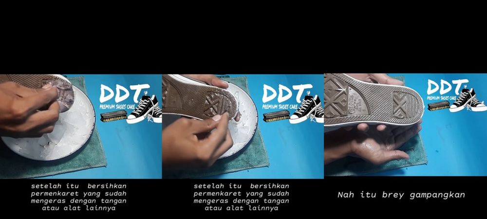  trik hilangkan permen karet yang nempel di sepatu modal Rp 500 perak © berbagai sumber