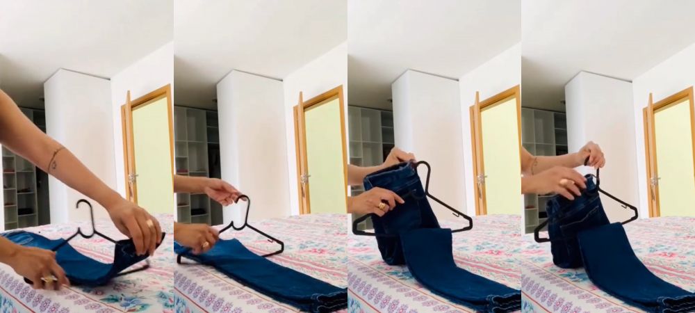 cara mudah menggantung celana jeans tanpa bikin pinggang melar © berbagai sumber cara mudah menggantung celana jeans tanpa bikin pinggang melar © berbagai sumber