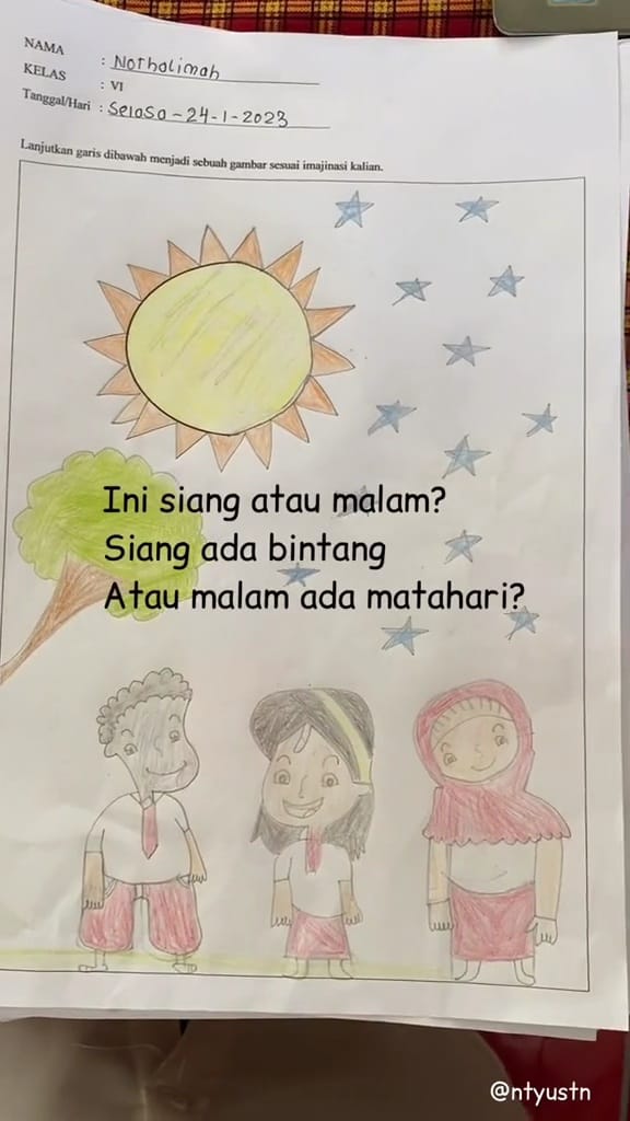 karya murid 6 sd di luar dugaan Berbagai sumber