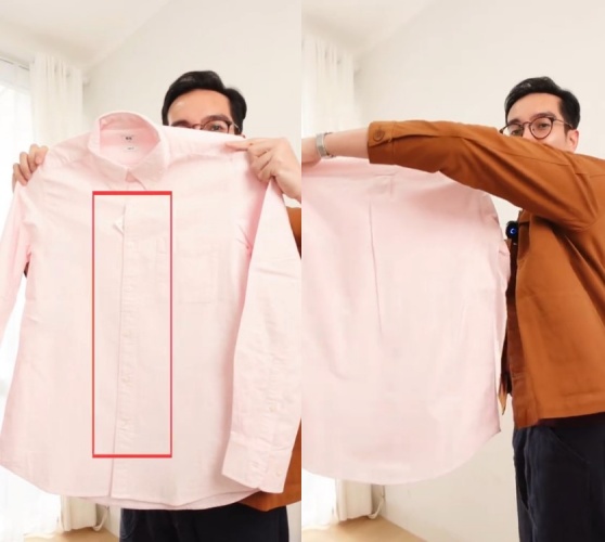 trik nyetrika baju hemat waktu © TikTok