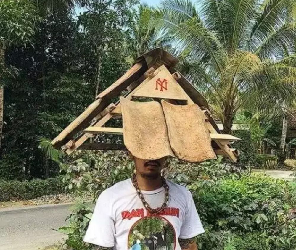 Potret kocak desain nyeleneh topi Berbagai sumber Potret kocak desain nyeleneh topi Berbagai sumber