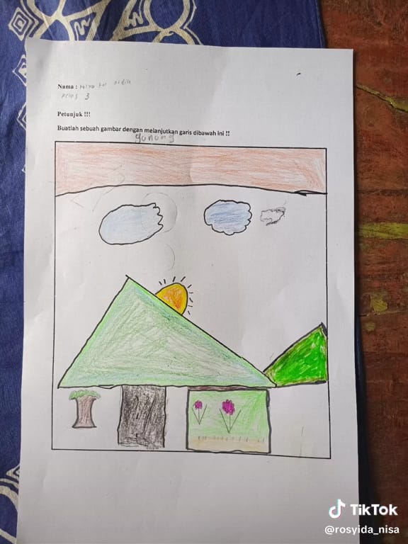 Gambar dari garis bikin tepuk jidat © TikTok Gambar dari garis bikin tepuk jidat © TikTok