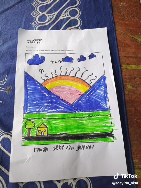 Gambar dari garis bikin tepuk jidat © TikTok Gambar dari garis bikin tepuk jidat © TikTok