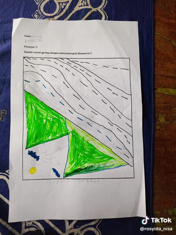 Gambar dari garis bikin tepuk jidat © TikTok Gambar dari garis bikin tepuk jidat © TikTok