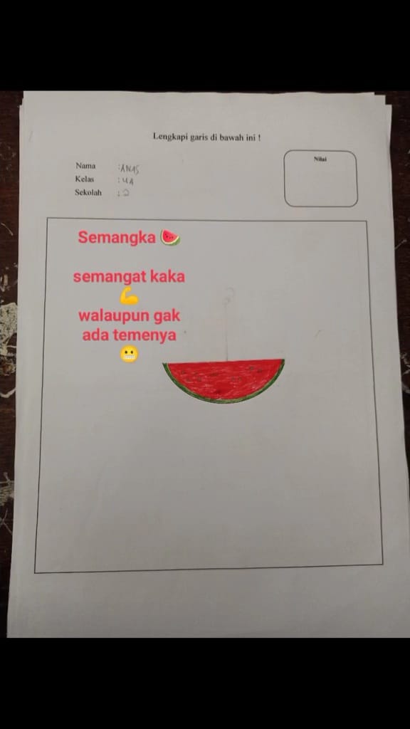 Murid 4 SD gambar dari setengah lingkaran Berbagai sumber