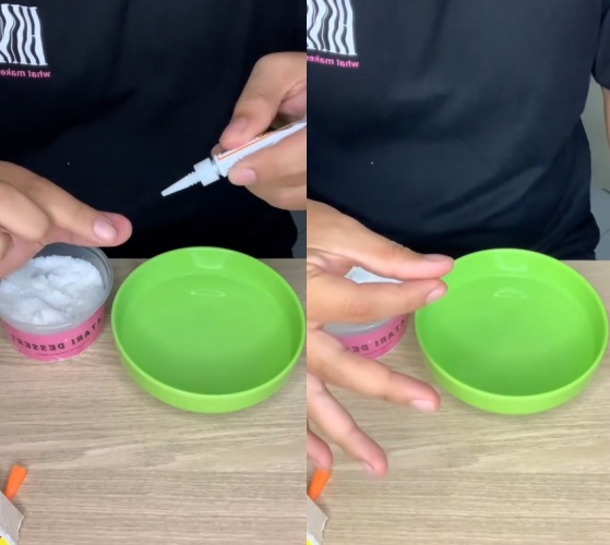 lepaskan lem korea lengket di tangan © TikTok lepaskan lem korea lengket di tangan © TikTok