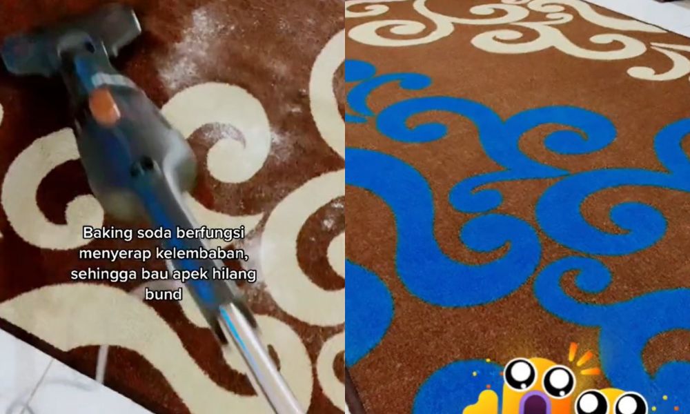 trik bersihkan karpet bau apek andalkan 1 bahan kue  © berbagai sumber