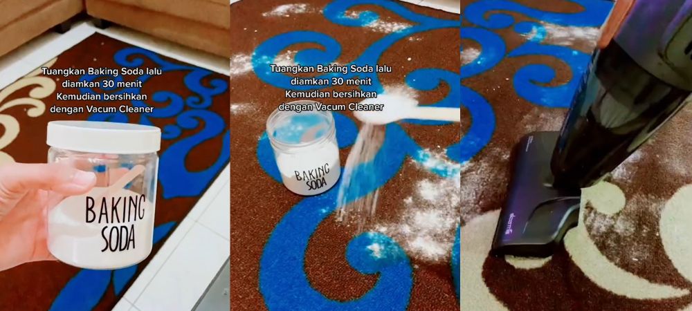 trik bersihkan karpet bau apek andalkan 1 bahan kue  © berbagai sumber