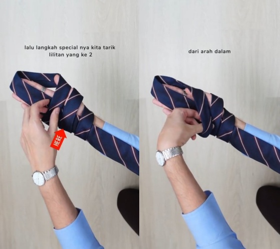 pakai dasi auto rapi © TikTok pakai dasi auto rapi © TikTok