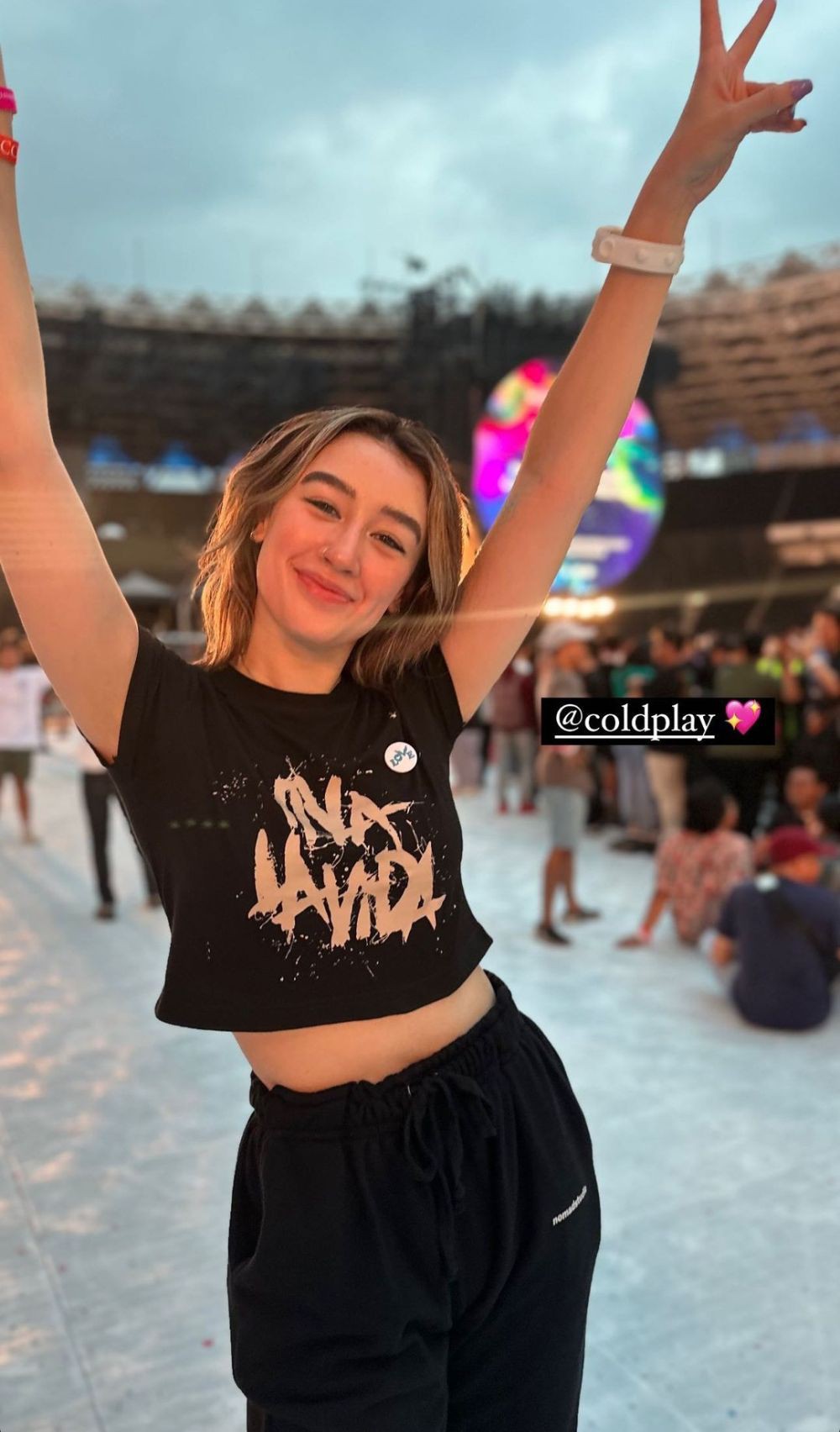 seleb nonton konser Coldplay © Instagram