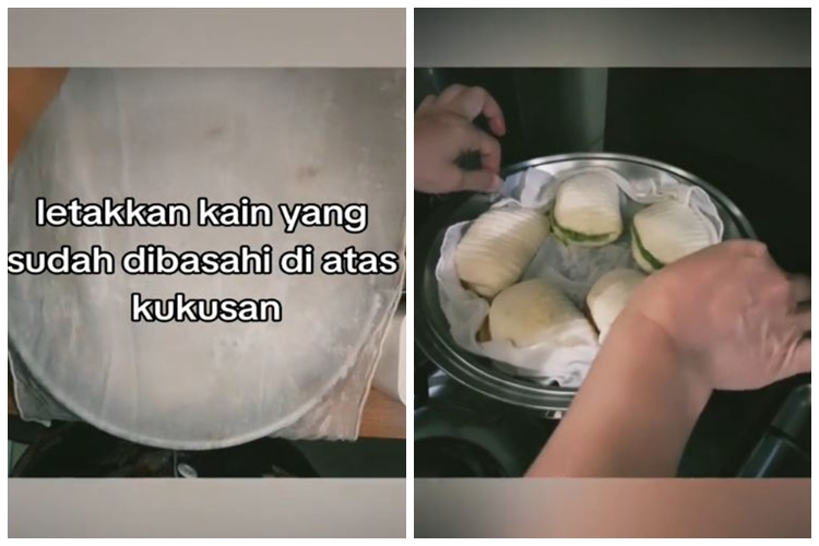 Cuma pakai 1 alat, ini cara mengukus bakpao frozen yang keras agar lebih lembut dan tak mudah kempis