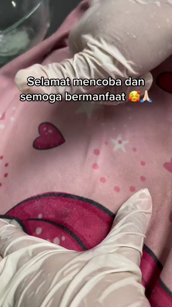 cara bersihkan getah © TikTok