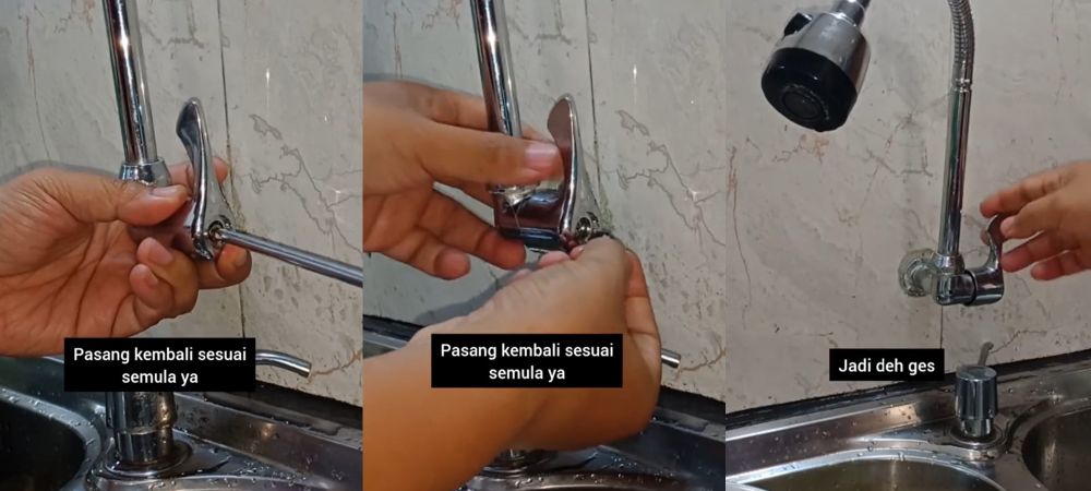 trik atasi kran wastafel bocor andalkan 1 barang bekas © berbagai sumber trik atasi kran wastafel bocor andalkan 1 barang bekas © berbagai sumber