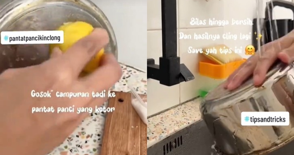 Tanpa baking soda atau air panas, ini trik hilangkan noda gosong di pantat panci pakai 2 bahan dapur