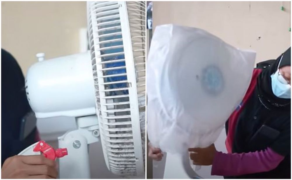 trik bersihkan kipas angin pake bahan dapur © 2023 brilio.net