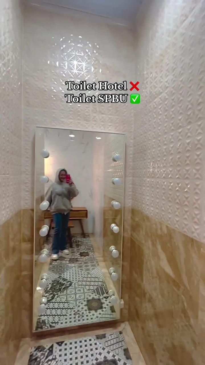 Toilet SPBU berasa toilet sultan  © Instagram