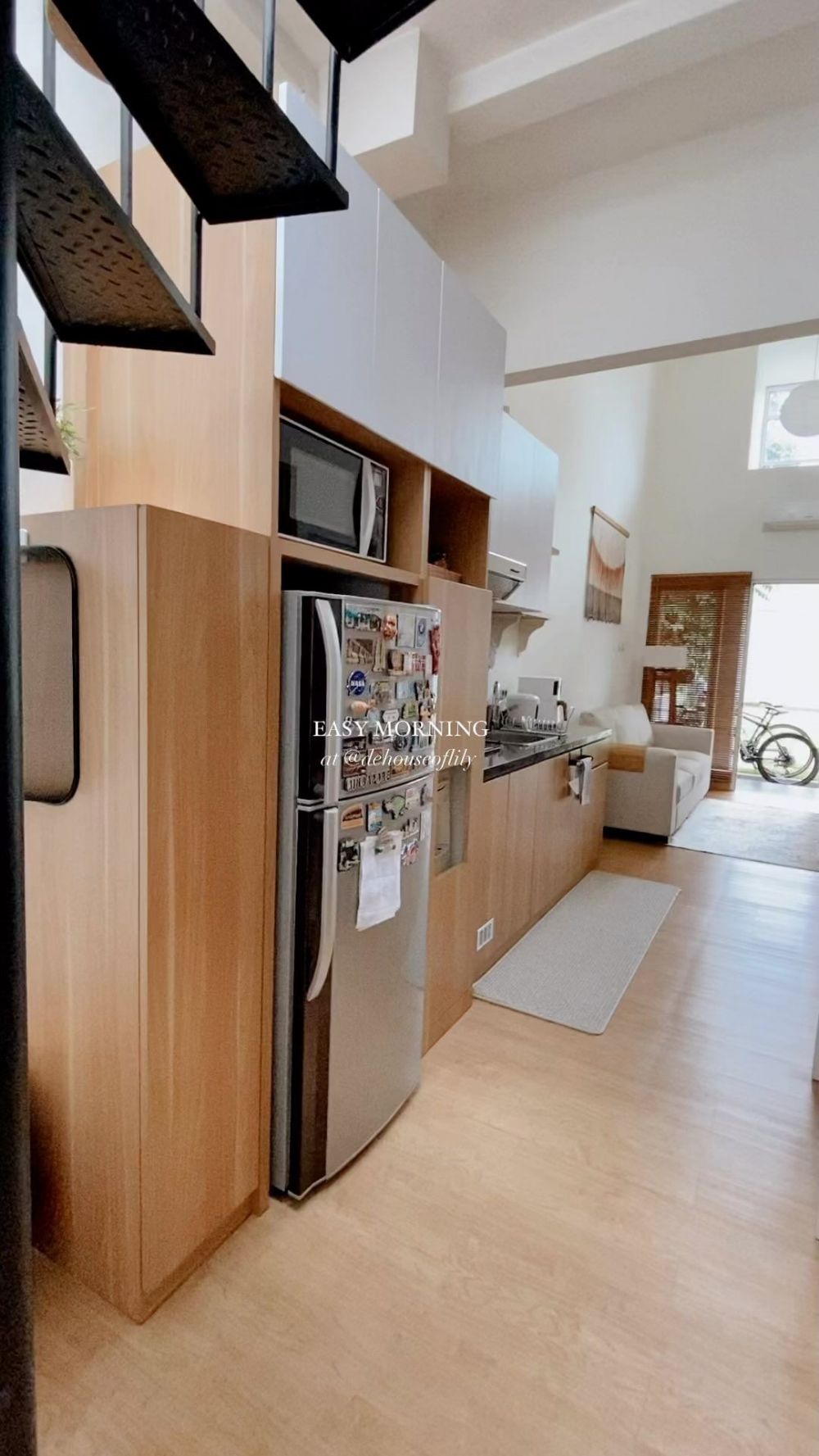 dapur segaris japandi © Instagram