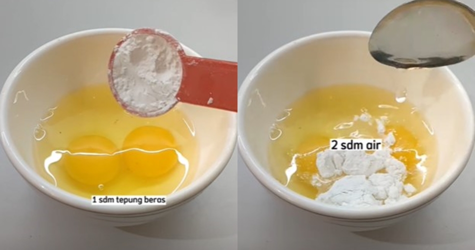 Bukan diberi sayur kol atau tahu, trik goreng telur dadar krispi & tebal cukup tambah 2 bahan dapur