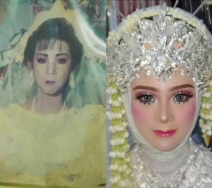 pengantin dulu dan sekarang © TikTok