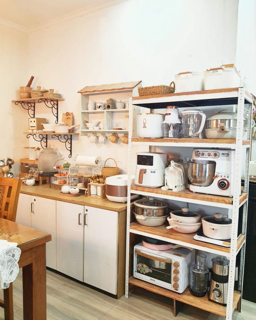 estetik dapur tanpa kitchen set © Instagram