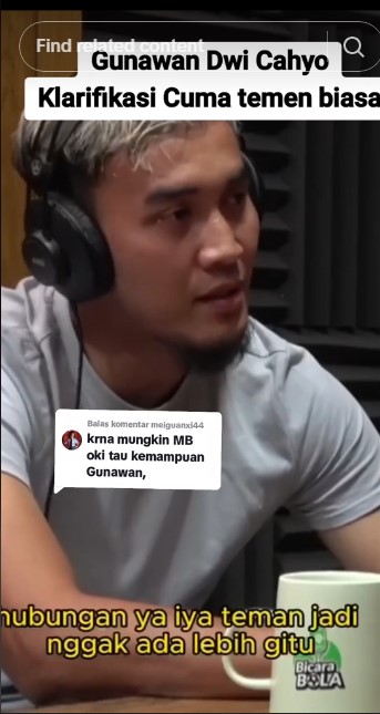 klarifikasi Gunawan kepergok jalan © TikTok klarifikasi Gunawan kepergok jalan © TikTok