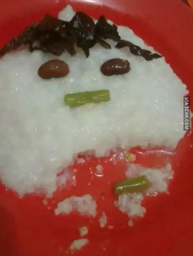 Potret kocak cara makan bubur  Berbagai sumber
