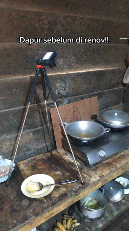renovasi dapur hasilnya nyeleneh © TikTok