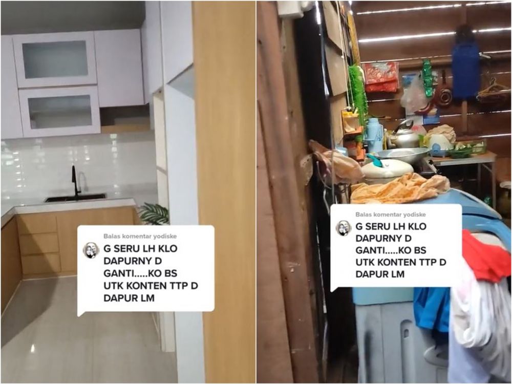 renovasi dapur hasilnya nyeleneh © TikTok