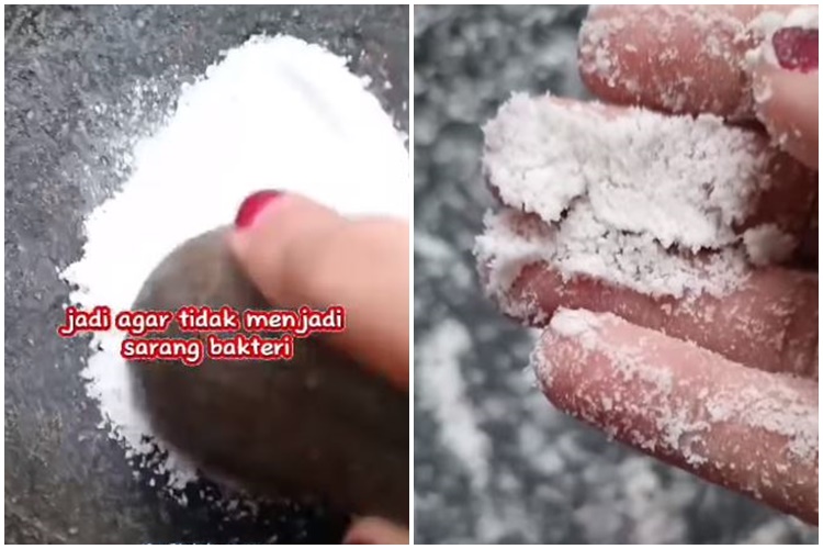 Bukan pakai sabun, ini cara mencuci cobek batu agar bersih maksimal dan bebas bau dengan 1 bumbu dapur