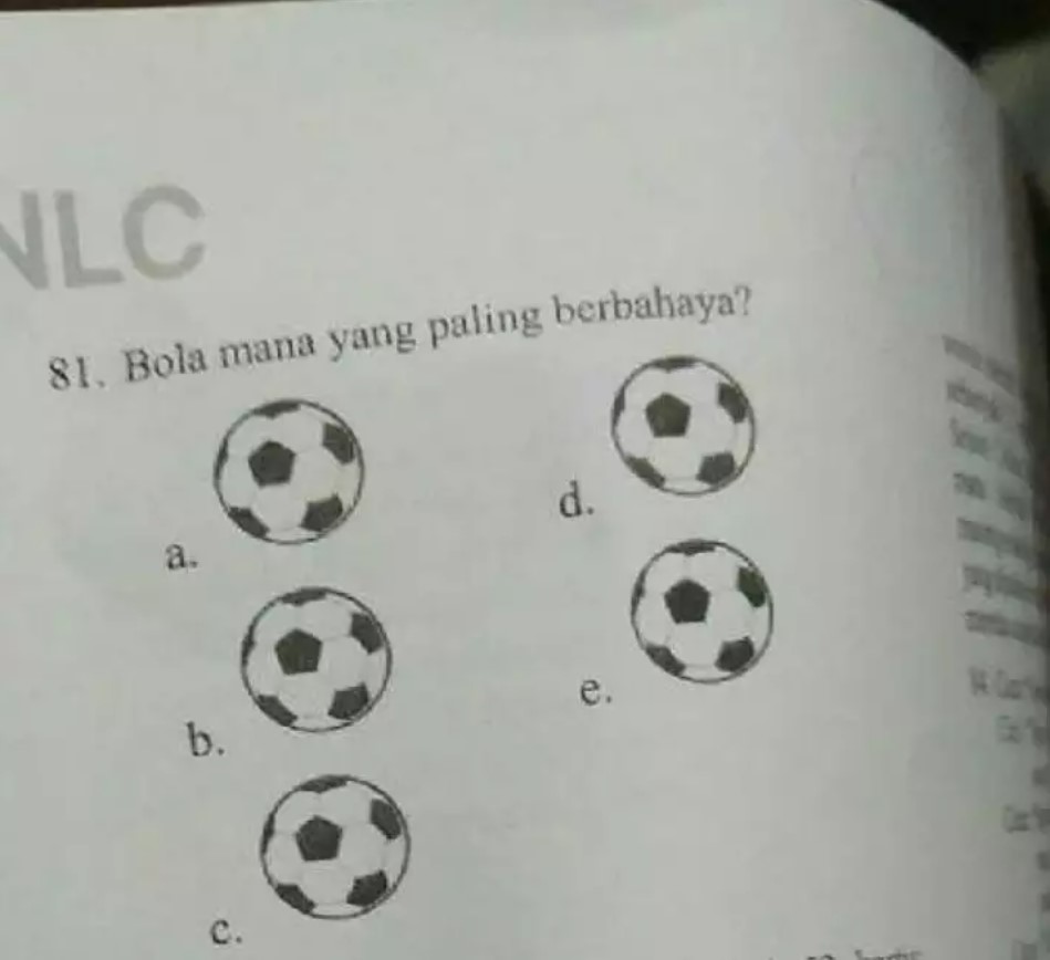 Potret kocak soal pilihan ganda Berbagai sumber Potret kocak soal pilihan ganda Berbagai sumber