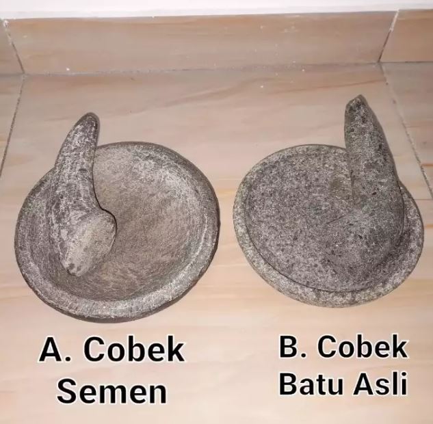 8 Cara mudah membedakan cobek batu asli dan palsu, jangan sampai terkecoh