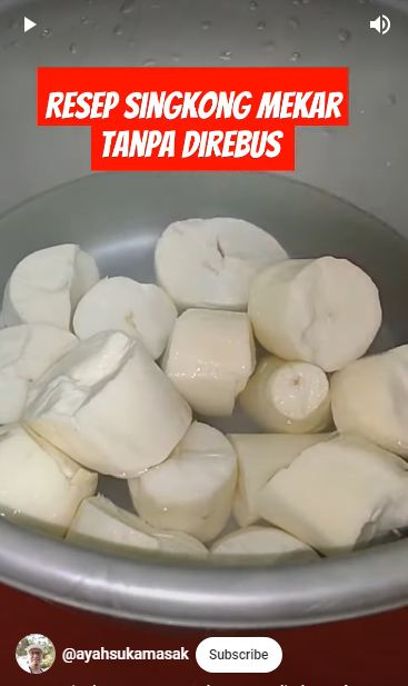 Tanpa direbus atau direndam air es, ini trik bikin singkong goreng mekar, lembut, dan gurih maksimal