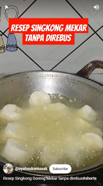 Tanpa direbus atau direndam air es, ini trik bikin singkong goreng mekar, lembut, dan gurih maksimal
