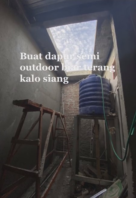 sisa lahan jadi dapur mungil estetik © 2023 brilio.net